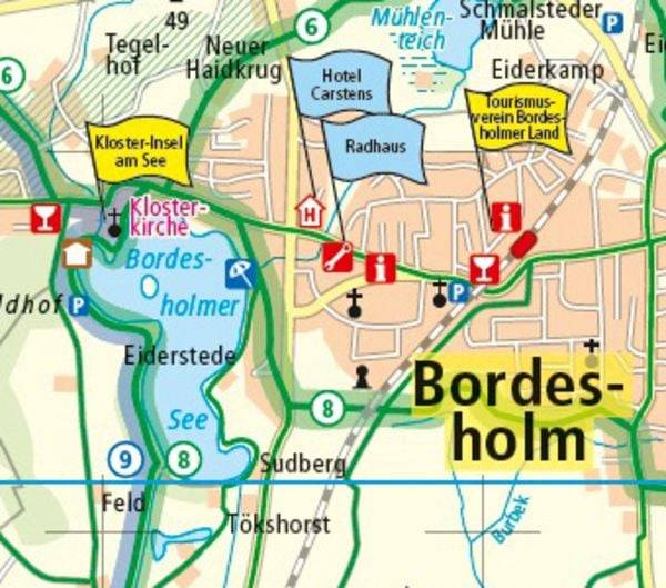 Naturpark Aukrug - Naturpark Westensee - Bordesholmer Land. Rad- und Wanderkarte 1 : 60 000