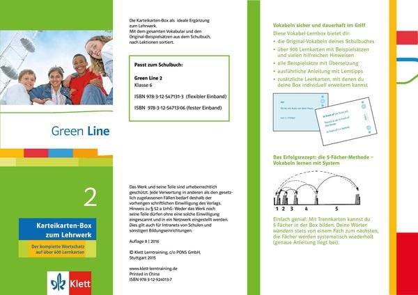 Green Line 2 - Vokabel-Lernbox zum Schülerbuch