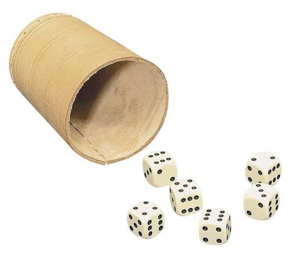 Amigo Spiele - Würfelbecher 8.4cm, 6 Würfel