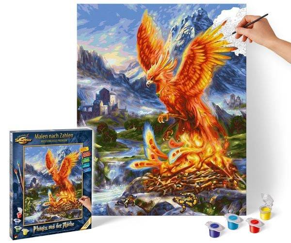 Schipper 609130870 - Malen nach Zahlen, Phönix aus der Asche, 40 x 50 cm