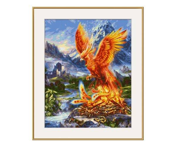 Schipper 609130870 - Malen nach Zahlen, Phönix aus der Asche, 40 x 50 cm