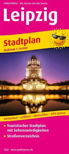 Leipzig. Stadtplan 1:16 000
