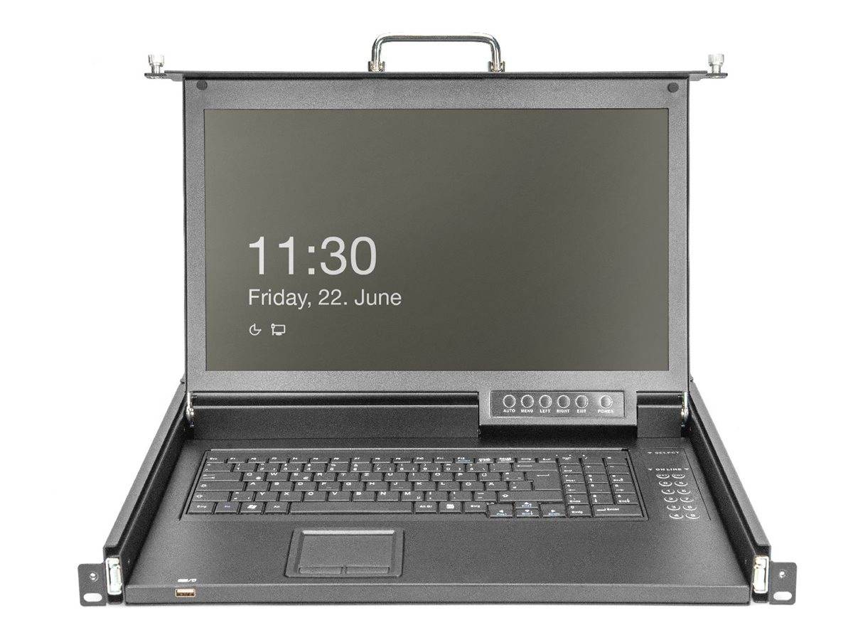 KVM Digitus 17 TFT Konsole GE Tastatur