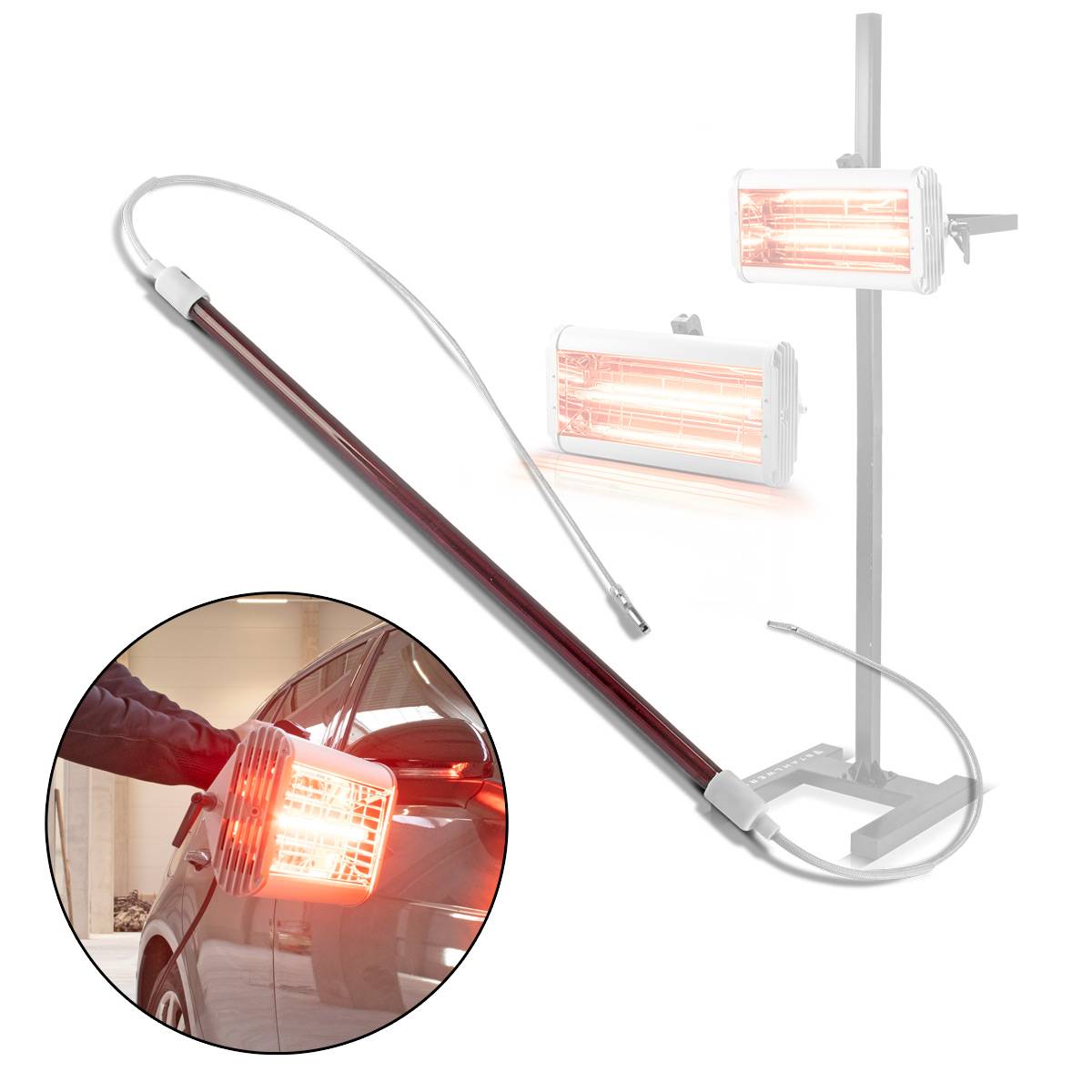 STAHLWERK IR-Glühbirne 1.200 W 355 mm für Infrarot-Lacktrockner IL-1200 ST