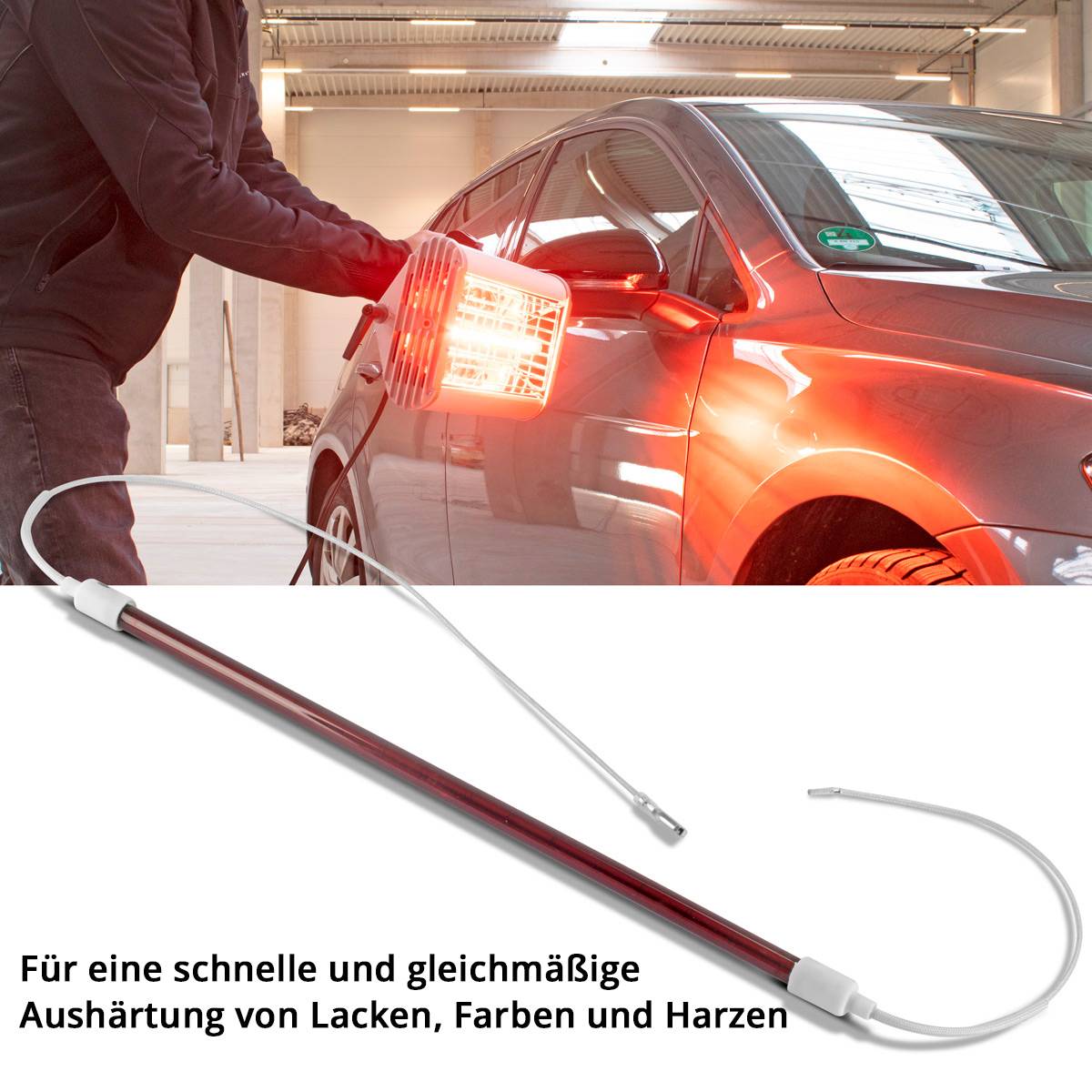 STAHLWERK IR-Glühbirne 1.200 W 355 mm für Infrarot-Lacktrockner IL-1200 ST