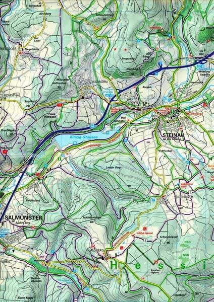 Spessart Nord Bad Orb, Steinau, Burgsinn Nr. 49 Outdoorkarte Deutschland 1:35 000