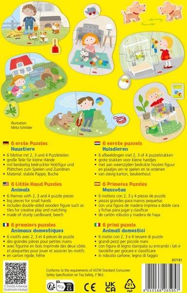 HABA - 6 erste Puzzles - Haustiere