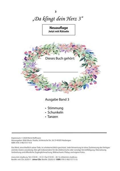 Da klingt dein Herz 3 (inkl. 2 Begleit-CDs)