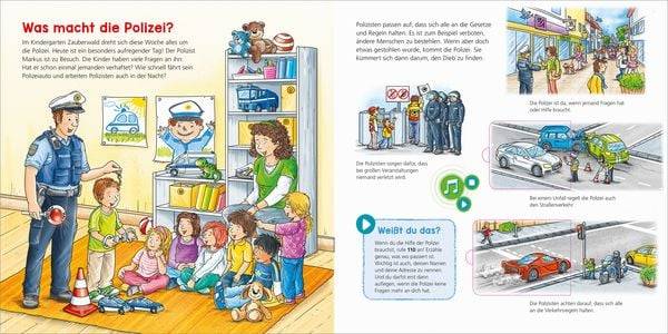 BOOKii® WAS IST WAS Kindergarten Komm mit zur Polizei!