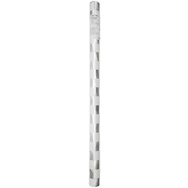 Geschenkpapier Schachbrett, Weiß/Silber, , 70cm x 2m, 80 gsm ungestrichenes Papier