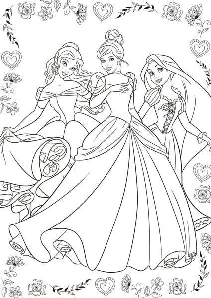 Disney Prinzessin Best of: Die schönsten Motive zum Ausmalen