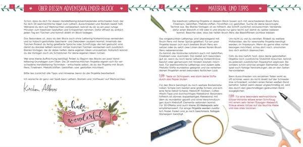 Der Handlettering-Adventskalender - Cut & Go