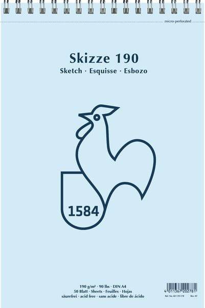 Hahnemühle Papier Skizze 190, DIN A 4, 190 g/m²