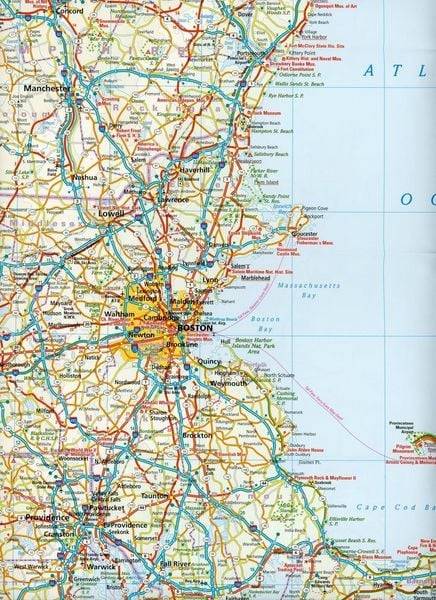 Reise Know-How Landkarte USA 05, Neuengland (1:600.000) : Connecticut, Maine, Massachusetts, New Hampshire, Rhode Island, Vermont
