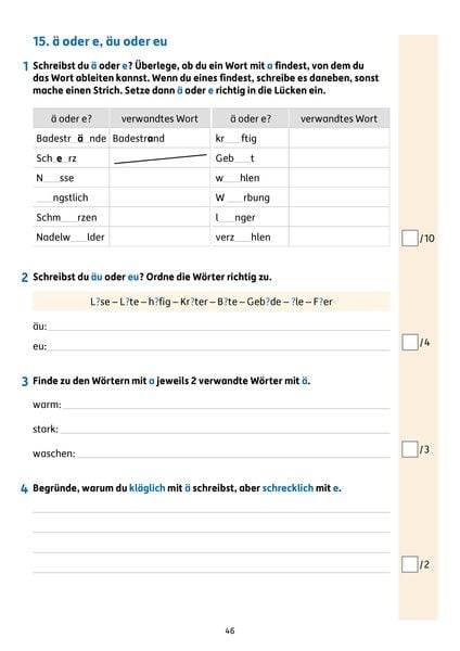 Tests in Deutsch - Lernzielkontrollen 4. Klasse