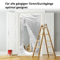 STAHLWERK Staubschutztür 3er Set U-Form Staubtür Schmutzschleuse Staubvorhang STAHLWERK Staubschutztür 3er Set U-Form Staubtür Schmutzschleuse Staubvorhang