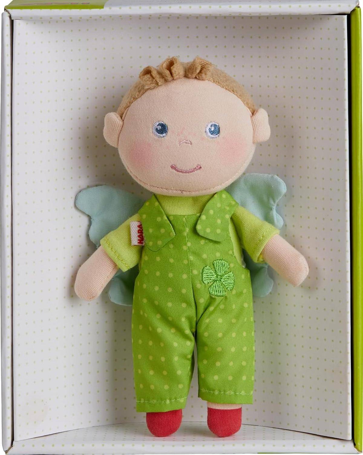 HABA Minipuppe Schutzengel Lunis 17 cm Stoffpuppe abnehmebare Kleidung1307195001
