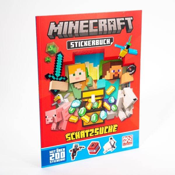 Minecraft Stickerbuch Schatzsuche