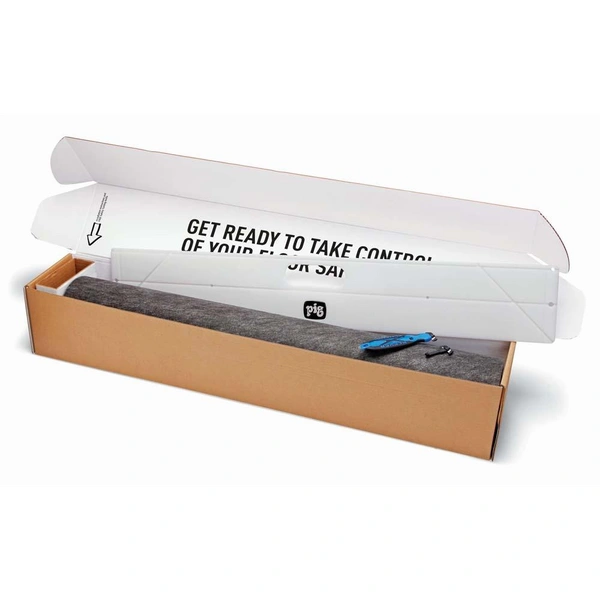 PIG® Grippy® selbsthaftende Bodenmatte Starter Pack - 91 cm x 7,6 m - absorbiert 5,24 l/Rolle - Mit Schnittführer und Messer PIG® Grippy® selbsthaftende Bodenmatte Starter Pack - 91 cm x 7,6 m - absorbiert 5,24 l/Rolle - Mit Schnittführer und Messer
