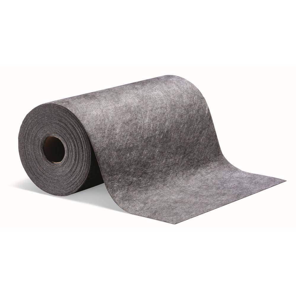 PIG® Grippy® selbsthaftende Bodenmattenrolle - PP - grau - 61 cm x 30 m - absorbiert 20 l/Rolle - Preis per Rolle