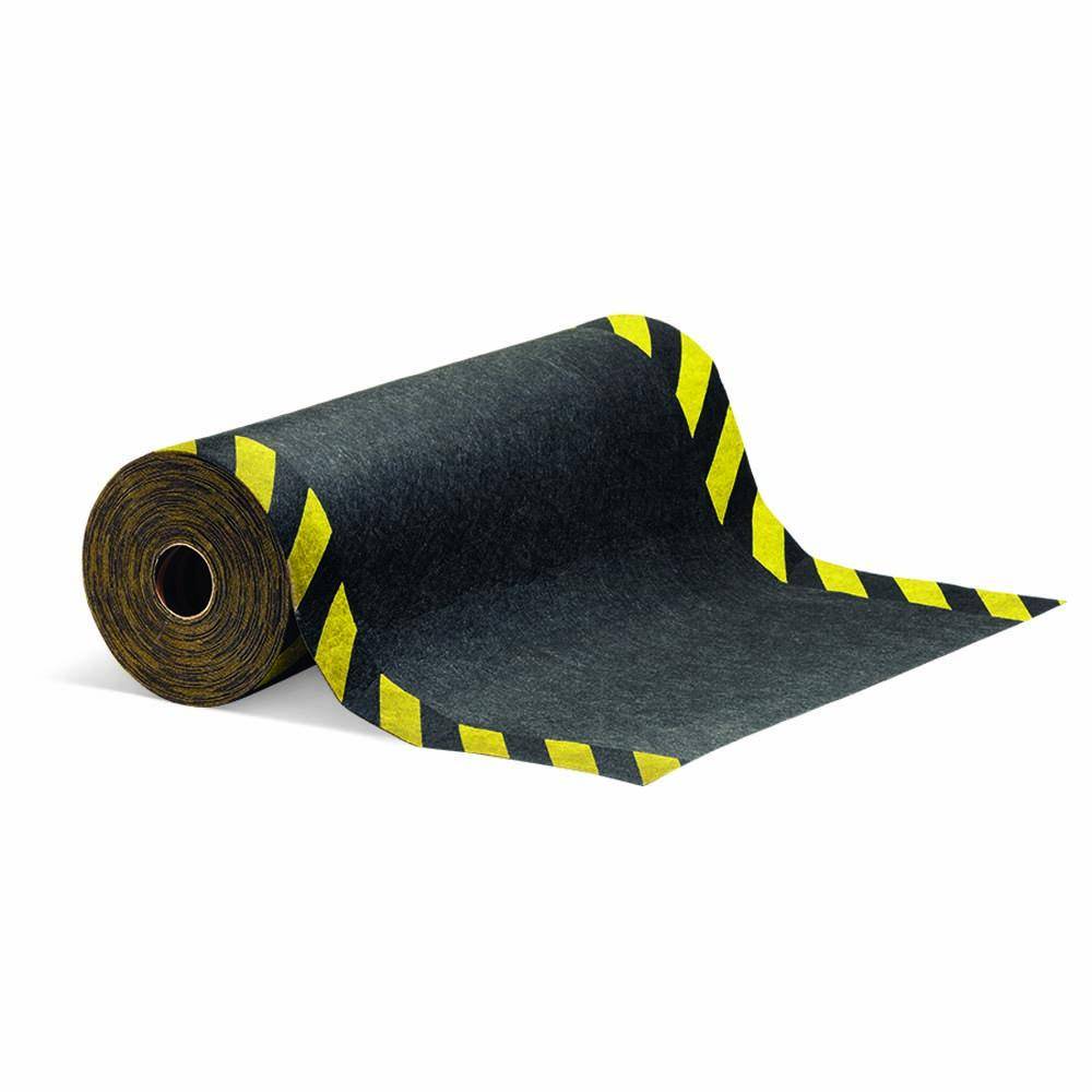 PIG® Grippy® Bodenmatte - mit Sicherheitsstreifen - 91 cm x 30 m - absorbiert 30 l/Rolle - Preis per Rolle