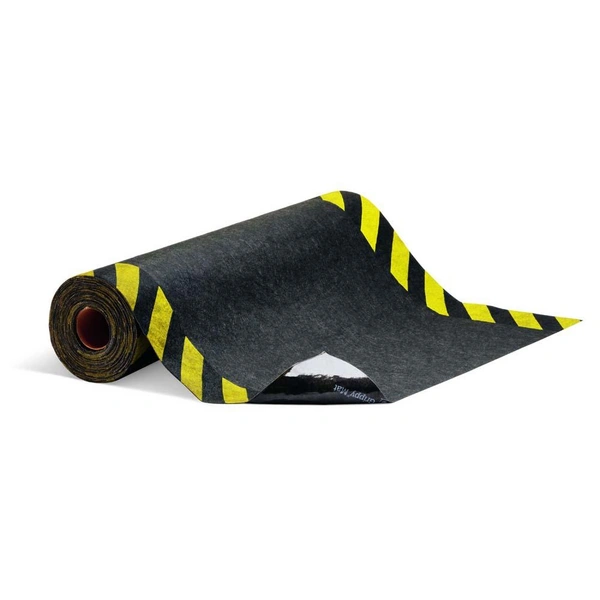 PIG® Grippy® Bodenmatte - mit Sicherheitsstreifen - 91 cm x 15,3 m - absorbiert 15 l/Rolle - Preis per Rolle PIG® Grippy® Bodenmatte - mit Sicherheitsstreifen - 91 cm x 15,3 m - absorbiert 15 l/Rolle - Preis per Rolle