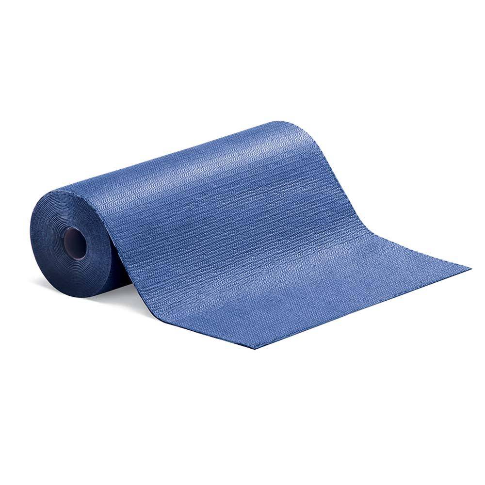 PIG® Grippy® selbsthaftende Saugmattenrolle - blau - 41 cm x 7,6 m - absorbiert 5 l/Rolle - Preis per Rolle