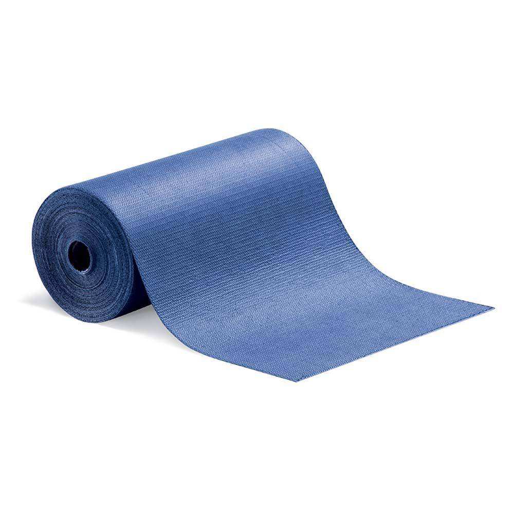 PIG® Grippy® selbsthaftende Saugmattenrolle - blau - 41 cm x 15 m - absorbiert 9,8 l/Rolle - Preis per Rolle