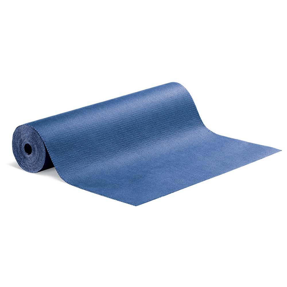 PIG® Grippy® selbsthaftende Saugmattenrolle - blau - 81 cm x 15 m - absorbiert 19,9 l/Rolle - Preis per Rolle