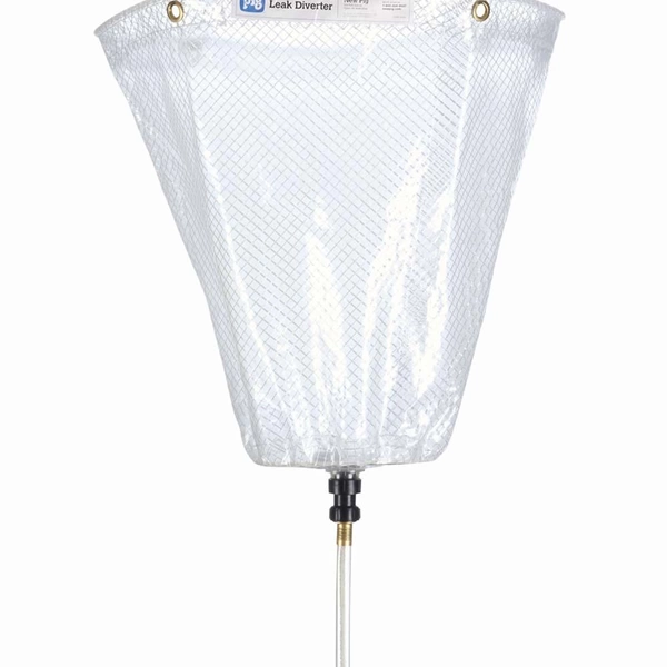 PIG® Leckagen-Umleiter für Rohre - PVC/Polyesther - klar - 46 x 46 cm - Preis per Stück PIG® Leckagen-Umleiter für Rohre - PVC/Polyesther - klar - 46 x 46 cm - Preis per Stück