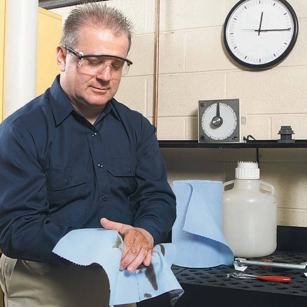 PIG® #40 Allzwecktücher - blau - 30 x 17 cm - perforierte Rolle - VE 830 Stück - Preis per VE