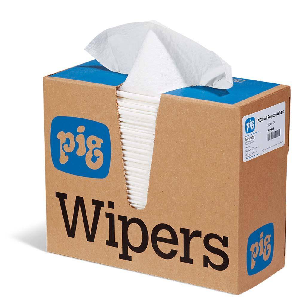 PIG® #40 Allzwecktücher - weiß - 24 x 42 cm - Spenderbox - VE 900 Stück - Preis per VE