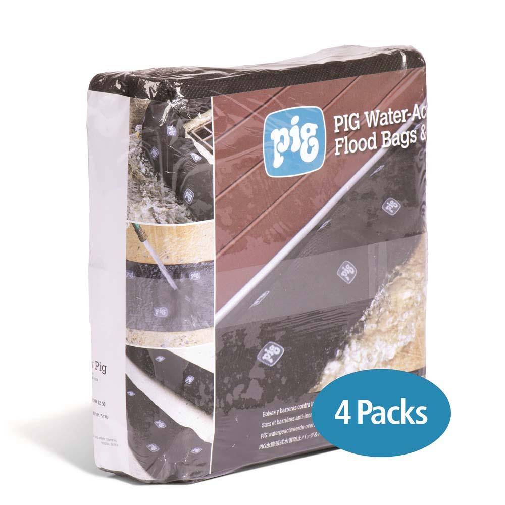 PIG® Wasseraktivierte Hochwasserbarrieren - 21,6 cm x 305 cm x 6,4 mm - VE 8 Stück - Preis per VE