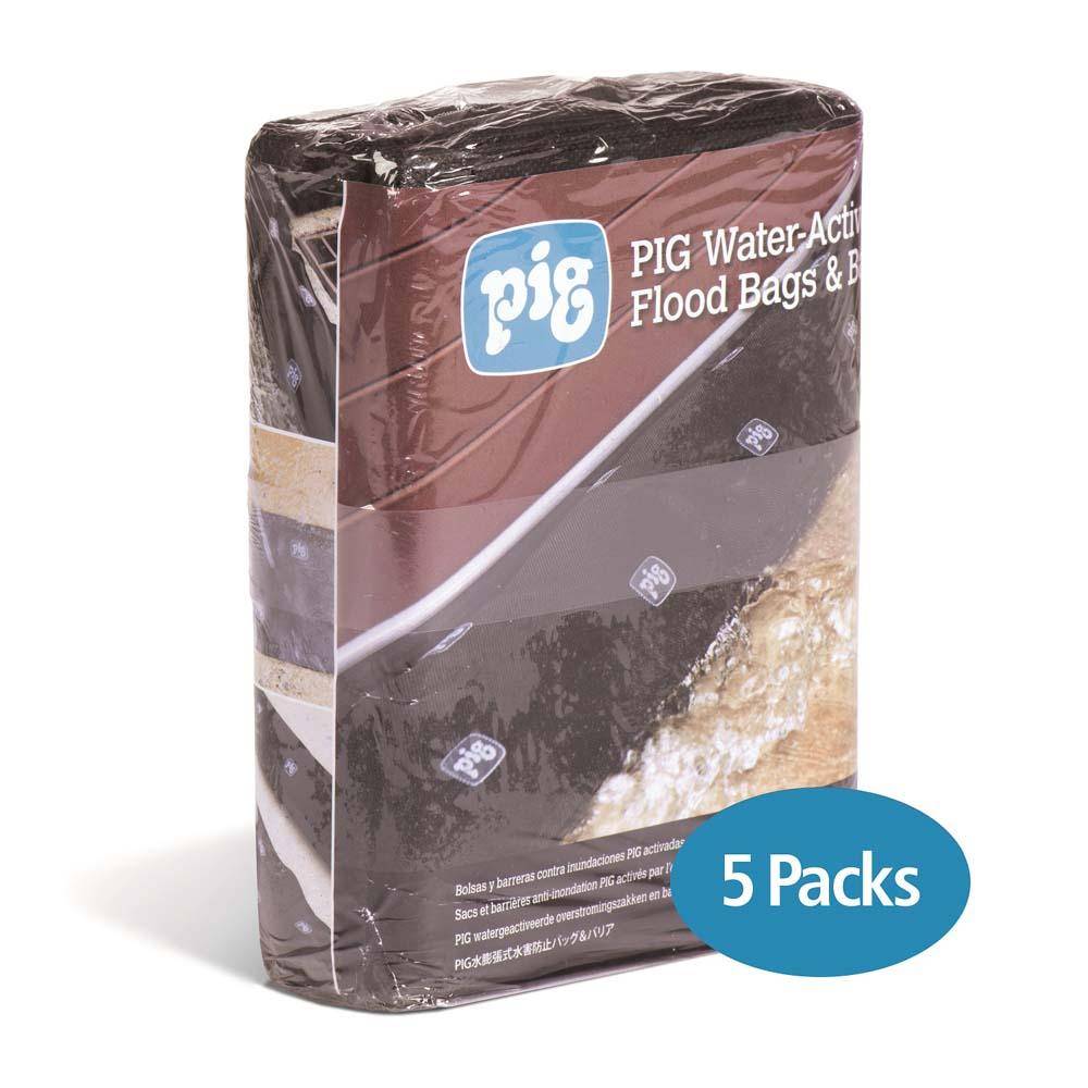 PIG® Wasseraktivierte Hochwasserbarrieren - 21,6 cm x 518 cm x 6,4 mm - VE 5 Stück - Preis per VE