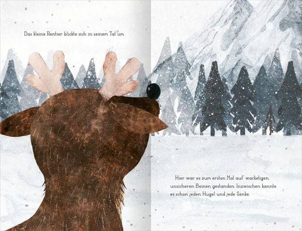 Das kleine Rentier und das Rotkehlchen