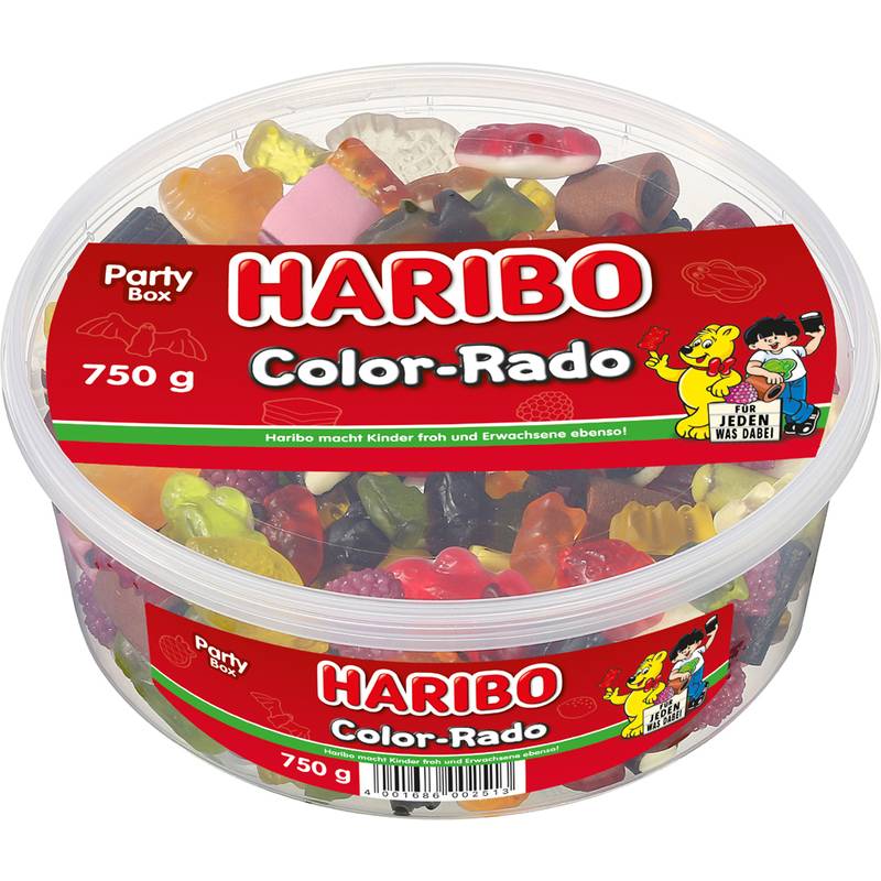 HARIBO Fruchtgummi COLOR-RADO, 750 g Dose