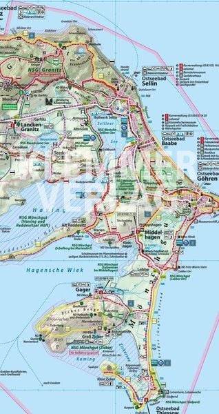 Rügen - Hiddensee 1 : 50 000 Rad- und Wanderkarte