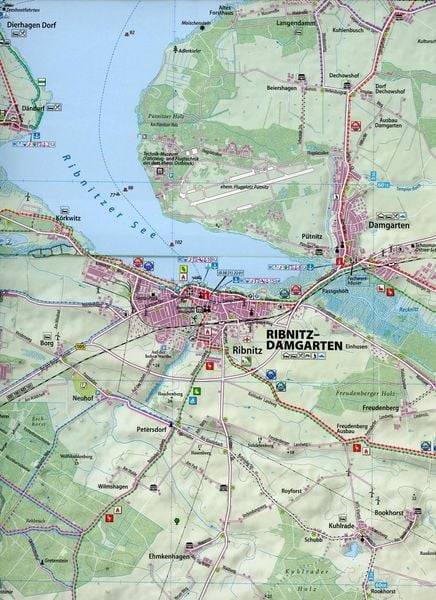 Rad- und Wanderkarte Fischland-Darß-Zingst 1 : 40 000