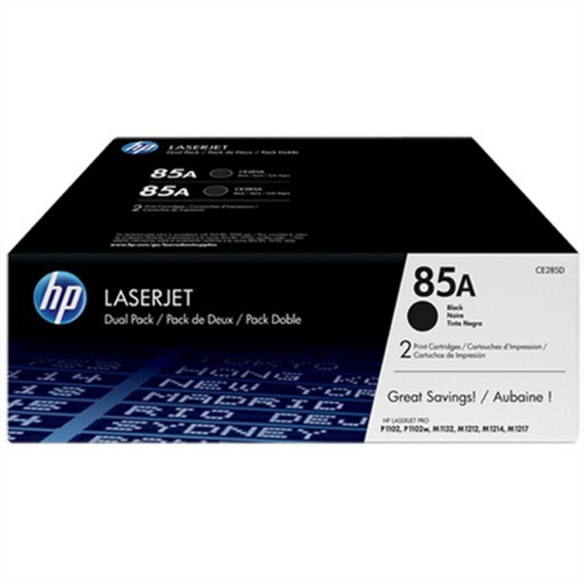 HP 85A - 2er-Pack - Schwarz - original - LaserJet - Tonerpatrone (CE285AD)