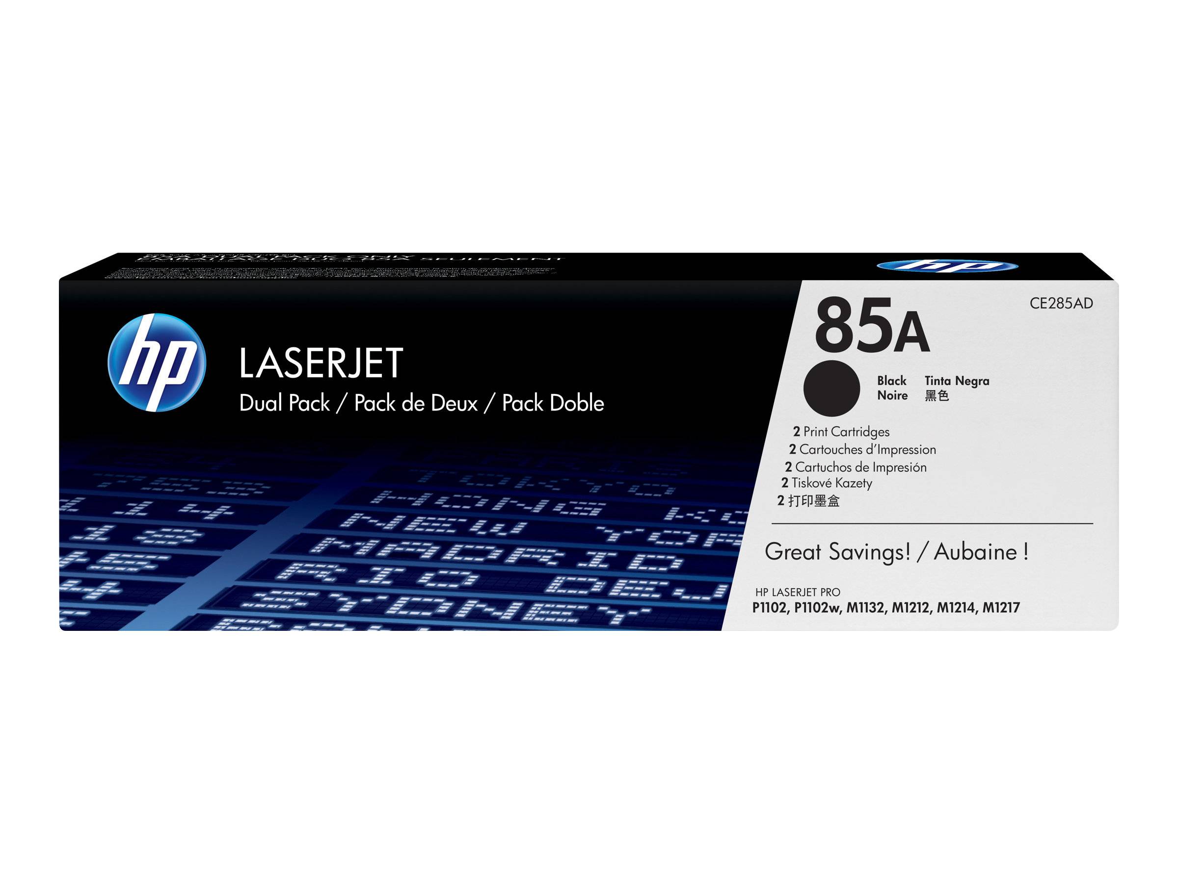 HP 85A - 2er-Pack - Schwarz - original - LaserJet - Tonerpatrone (CE285AD)
