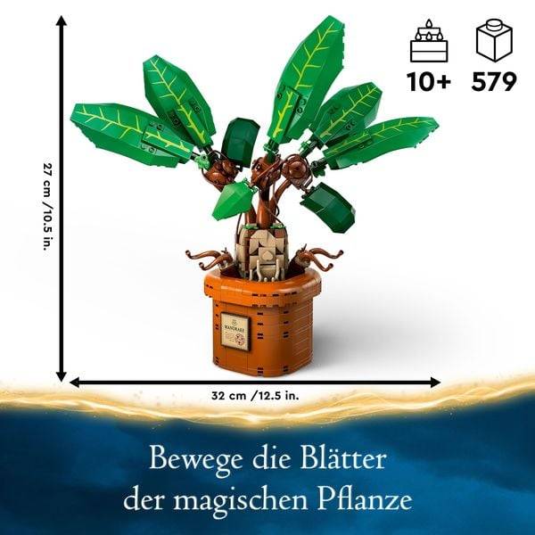 LEGO Harry Potter Zaubertrankpflanze: Alraune, Pflanzen-Spielzeug 76433