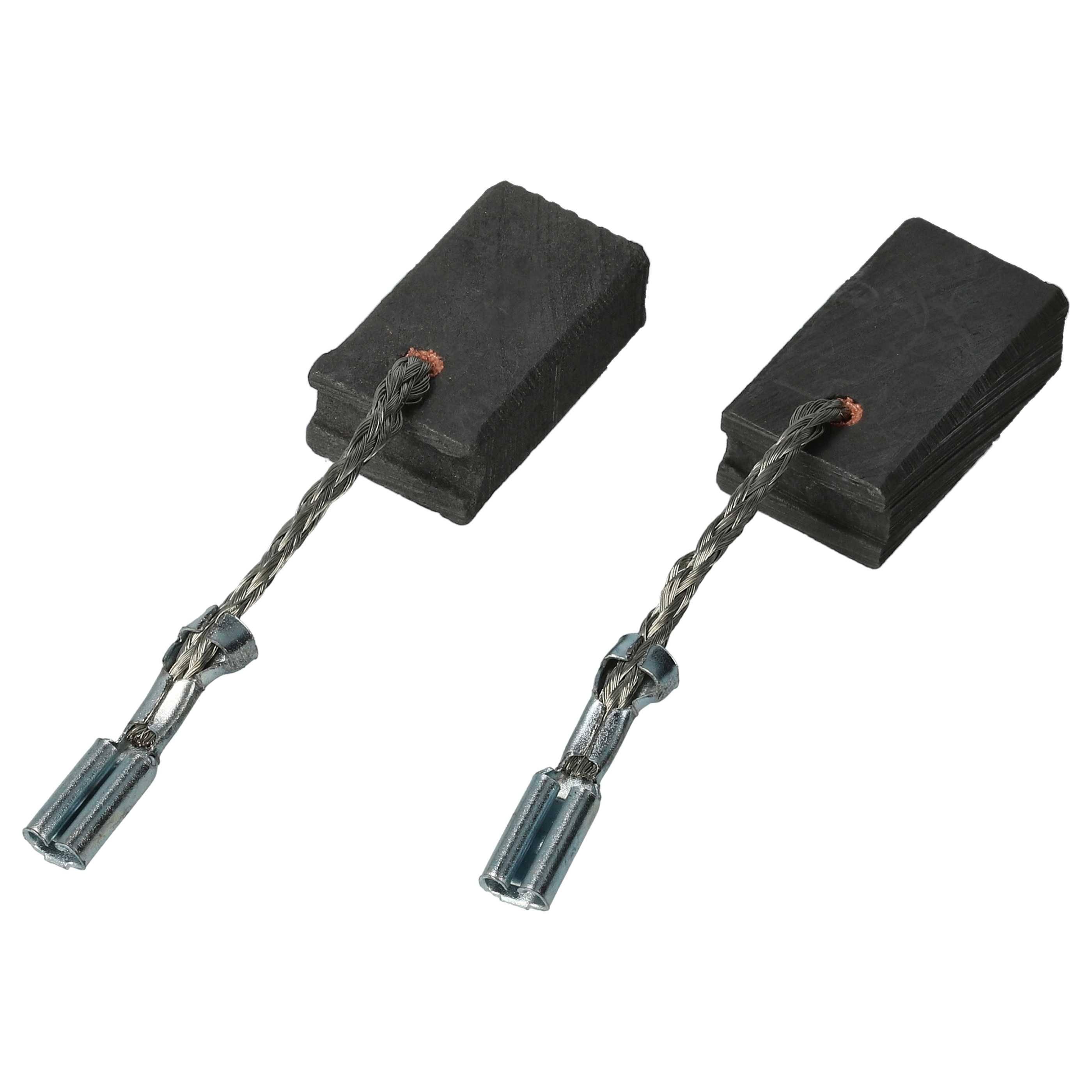 vhbw 2x Kohlebürste 6 x 10 x 17 mm kompatibel mit Bosch GWS 18-125 L 3 601 GA3 000 Elektrowerkzeug