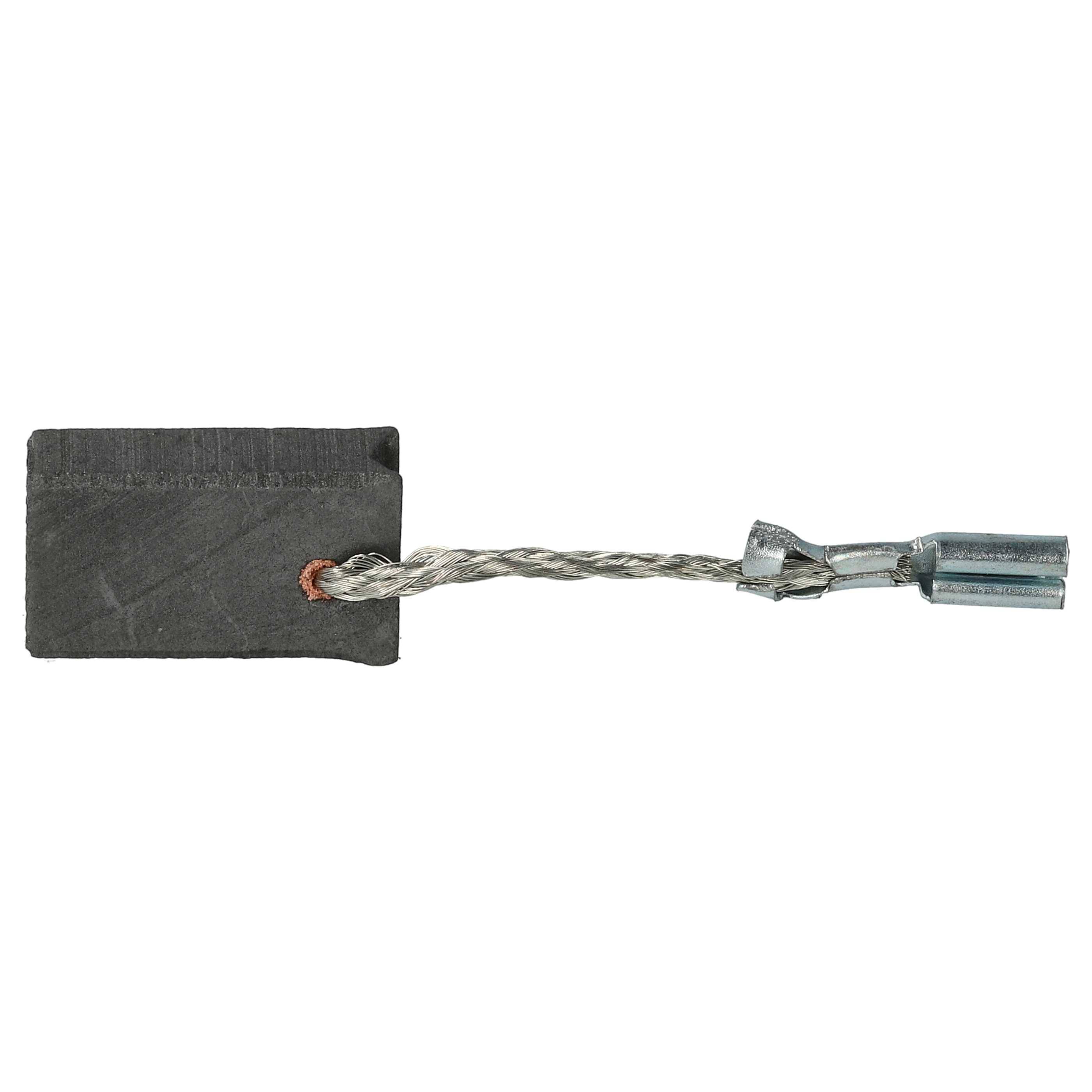 vhbw 2x Kohlebürste 6 x 10 x 17 mm kompatibel mit Bosch GWS 15-125 INOX 3 601 G9X 000 Elektrowerkzeug