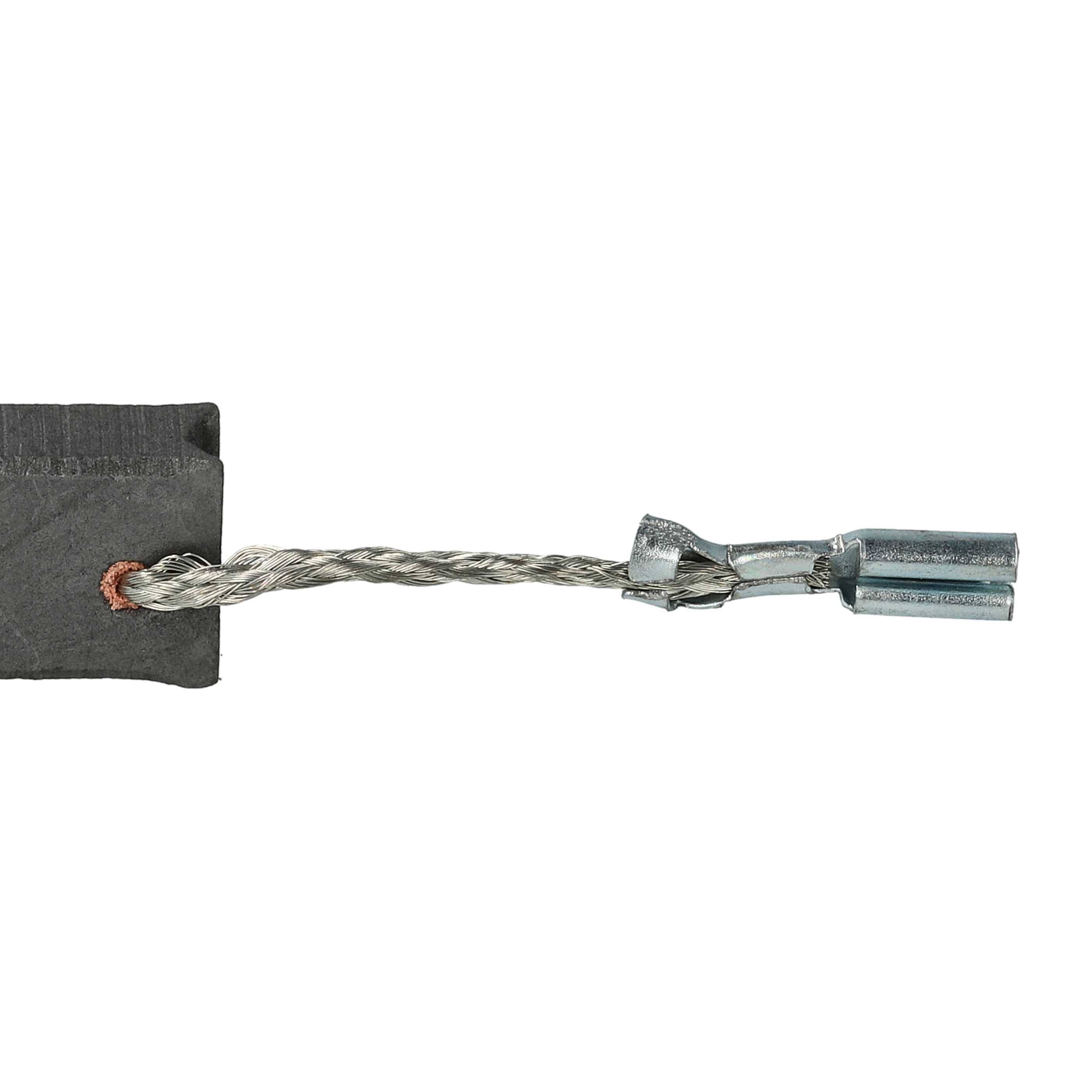 vhbw 2x Kohlebürste 6 x 10 x 17 mm kompatibel mit Bosch GWS 15-125 CI 3 601 G95 0R0, 3 601 G95 000 Elektrowerkzeug