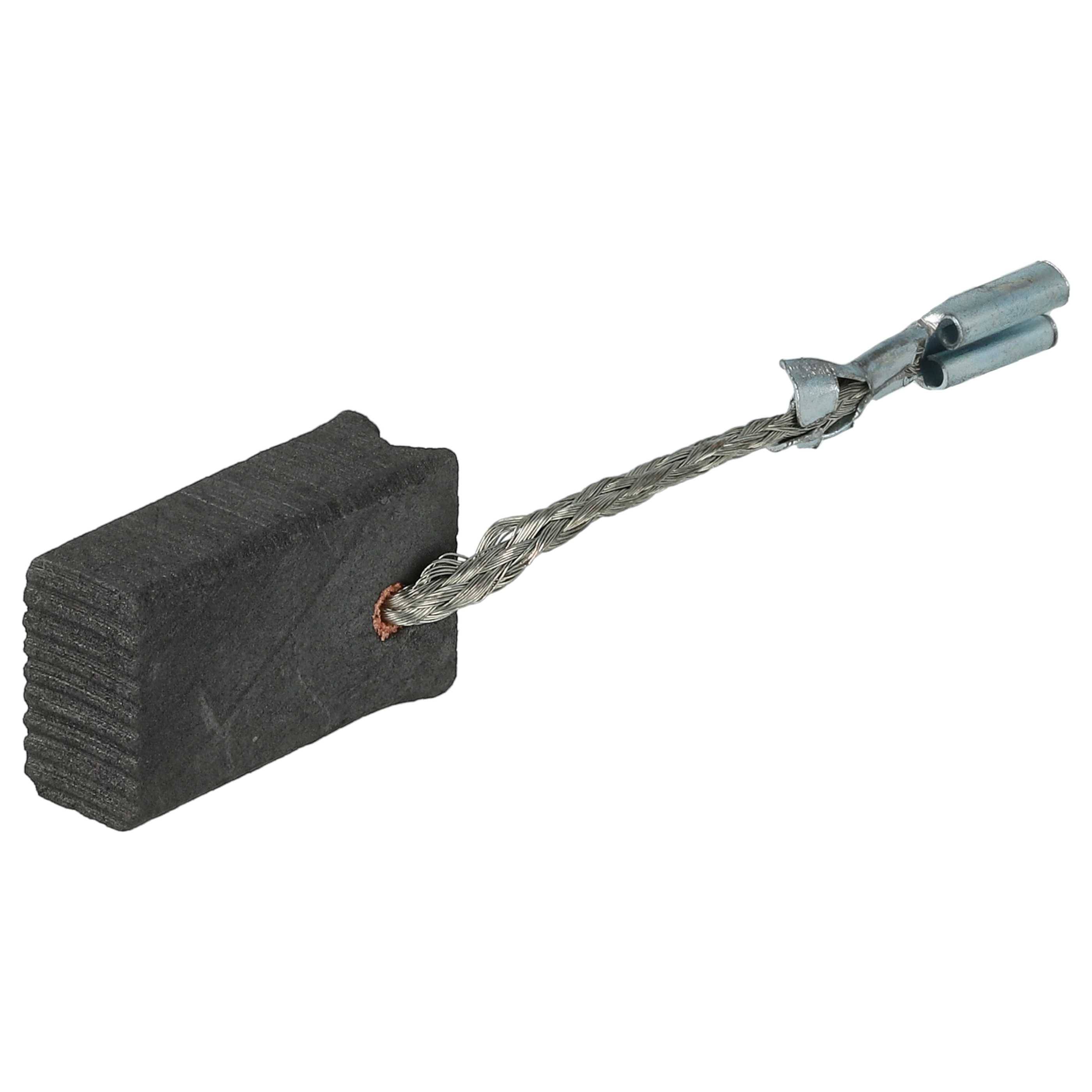 vhbw 2x Kohlebürste 6 x 10 x 17 mm kompatibel mit Bosch GWS 18-125 L 3 601 GA3 000 Elektrowerkzeug