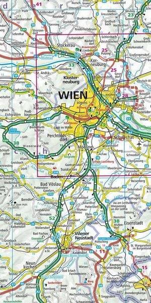 Österreich Strassenkarte 1:500 000. LZ bis 2026