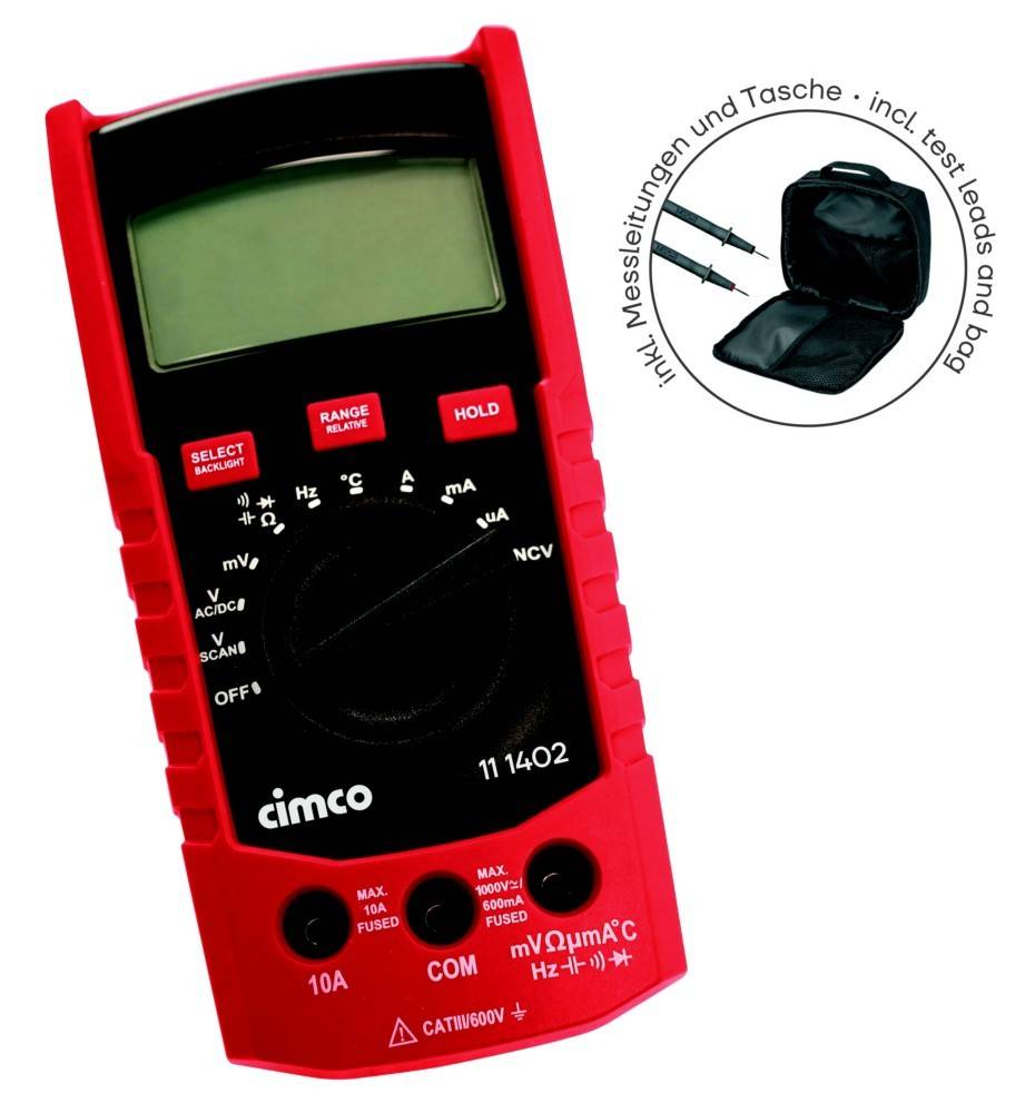 Cimco Werkzeuge Digitales Multimeter 111491