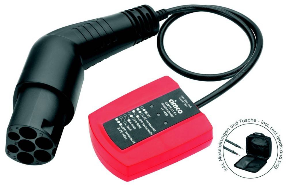 Cimco Werkzeuge Wallbox-Tester inkl Tasche 111492