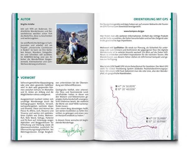 KOMPASS Wanderführer Montafon, Arlberg, Silvretta, 60 Touren mit Extra-Tourenkarte