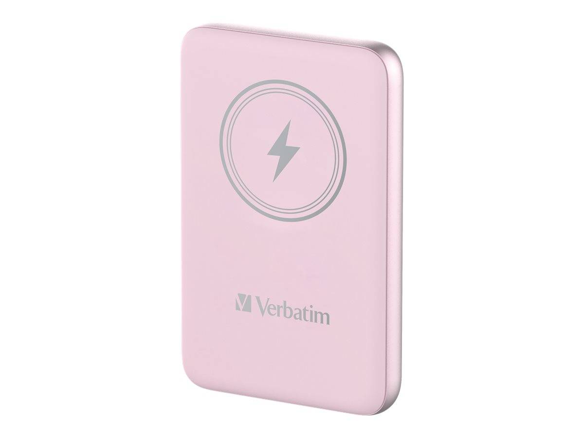 Verbatim Charge 'n' Go - Induktive Power Bank - Magnethalterung - Li-Pol - 10000 mAh - 20 Watt - 2.4 A - Apple 2.4A, App